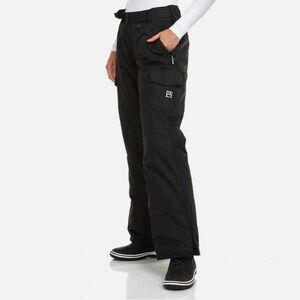 New Avalanche Women’s Warm Cargo Ski Pants Small Black NWT